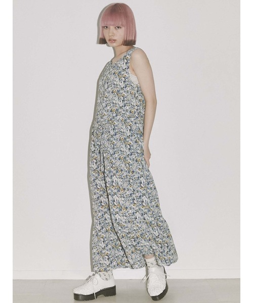 merry jenny（メリージェニー）の「flowerテイアードワンピース（ワンピース・レディース・ピンク/ブルー・FREE）」の7枚目の写真