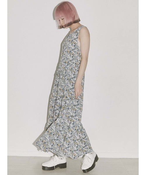 merry jenny（メリージェニー）の「flowerテイアードワンピース（ワンピース・レディース・ピンク/ブルー・FREE）」の9枚目の写真