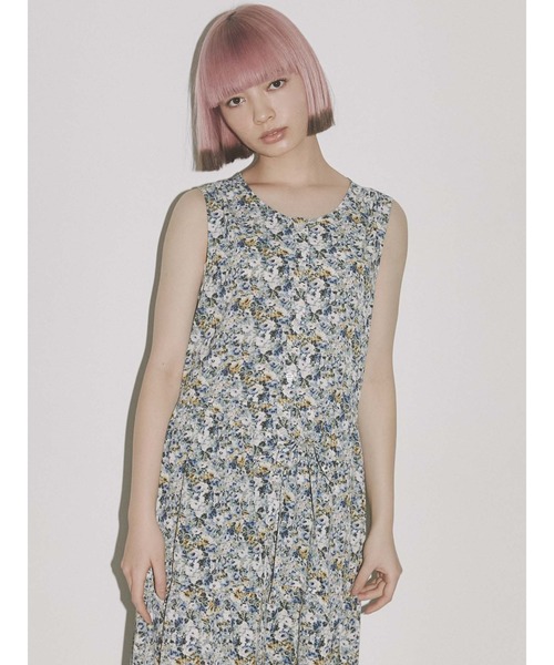 merry jenny（メリージェニー）の「flowerテイアードワンピース（ワンピース・レディース・ピンク/ブルー・FREE）」の10枚目の写真