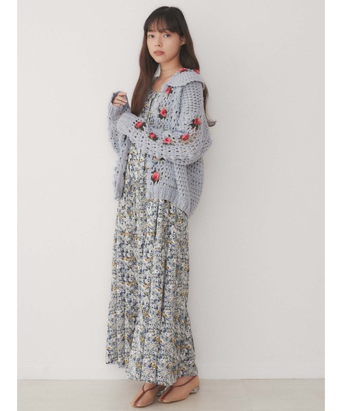 merry jenny（メリージェニー）の「flowerテイアードワンピース（ワンピース・レディース・ピンク/ブルー・FREE）」の20枚目の写真