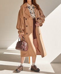 HEユルトレンチミドル丈コート　260931