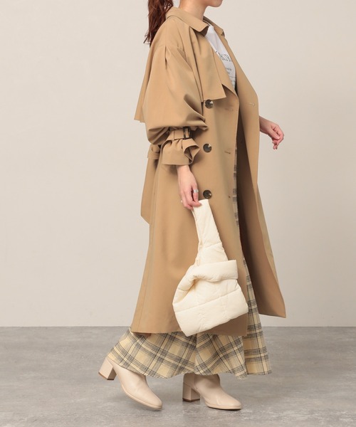 Heather（ヘザー）の「HEユルトレンチミドル丈コート　260931（トレンチコート・レディース・ライトベージュ/グリーン/キャメル・FREE）」の21枚目の写真