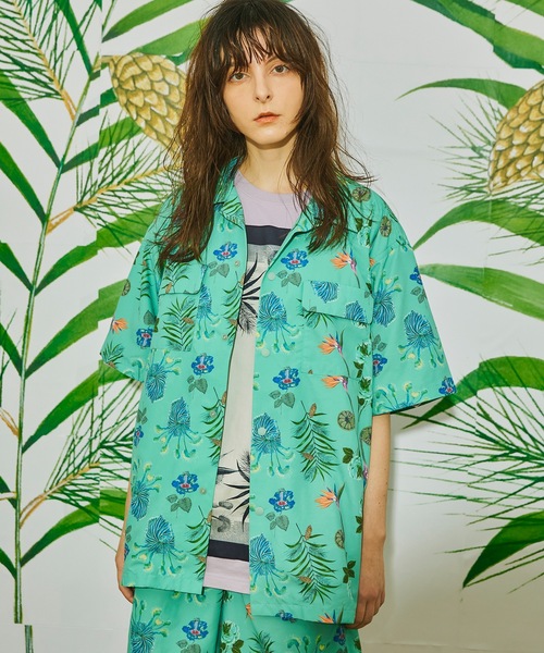 AlexanderLeeChang（アレキサンダーリーチャン）の「SO PLANTS SHIRTS AC-022201（シャツ/ブラウス・メンズ・ミント/ブラック/ブラウン・2/3）」の3枚目の写真