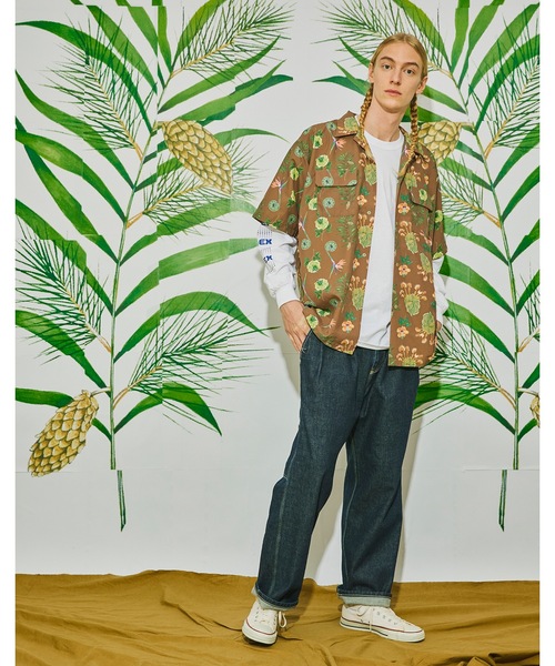 AlexanderLeeChang（アレキサンダーリーチャン）の「SO PLANTS SHIRTS AC-022201（シャツ/ブラウス・メンズ・ミント/ブラック/ブラウン・2/3）」の16枚目の写真