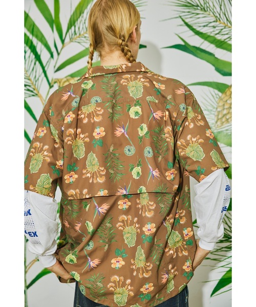 AlexanderLeeChang（アレキサンダーリーチャン）の「SO PLANTS SHIRTS AC-022201（シャツ/ブラウス・メンズ・ミント/ブラック/ブラウン・2/3）」の4枚目の写真