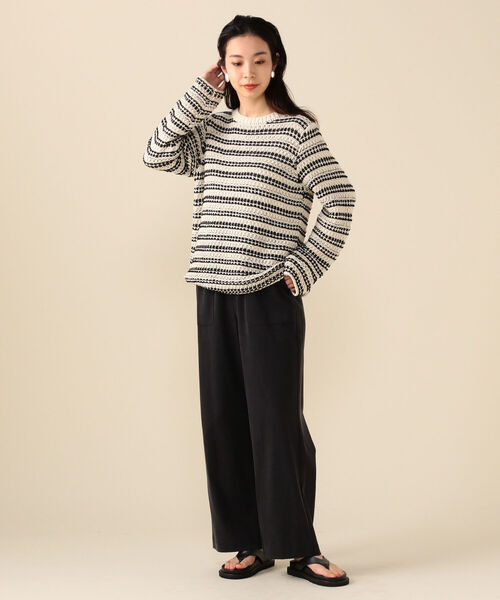 Demi-Luxe BEAMS（デミルクス ビームス）の「Demi-Luxe BEAMS / フィブリル ベイカーパンツ（その他パンツ・レディース・ブラック/ピンクベージュ・38/36/34）」の10枚目の写真