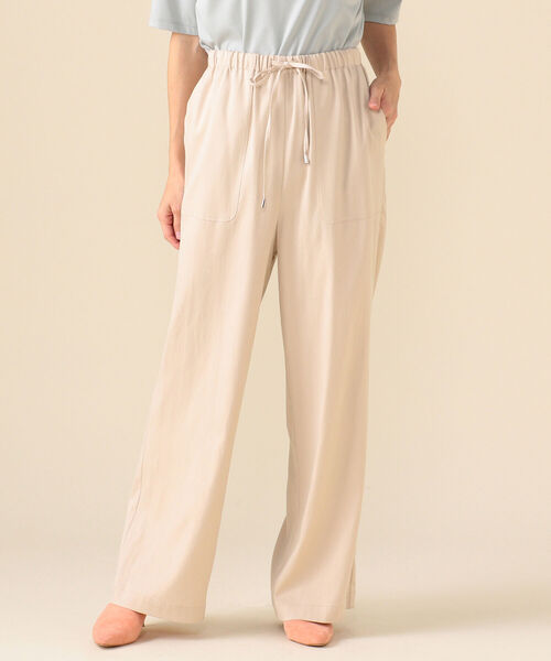 Demi-Luxe BEAMS（デミルクス ビームス）の「Demi-Luxe BEAMS / フィブリル ベイカーパンツ（その他パンツ・レディース・ブラック/ピンクベージュ・38/36/34）」の9枚目の写真