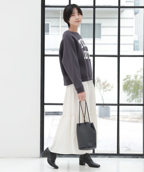 LAKOLE（ラコレ）の「ティアードマキシスカート / 263741（スカート・レディース・オフホワイト/ブラック/ラベンダー・SMALL/MEDIUM）」の22枚目の写真