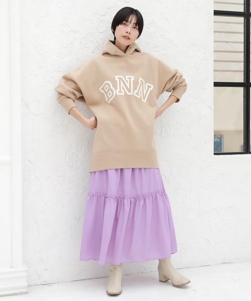 LAKOLE（ラコレ）の「ティアードマキシスカート / 263741（スカート・レディース・オフホワイト/ブラック/ラベンダー・SMALL/MEDIUM）」の15枚目の写真