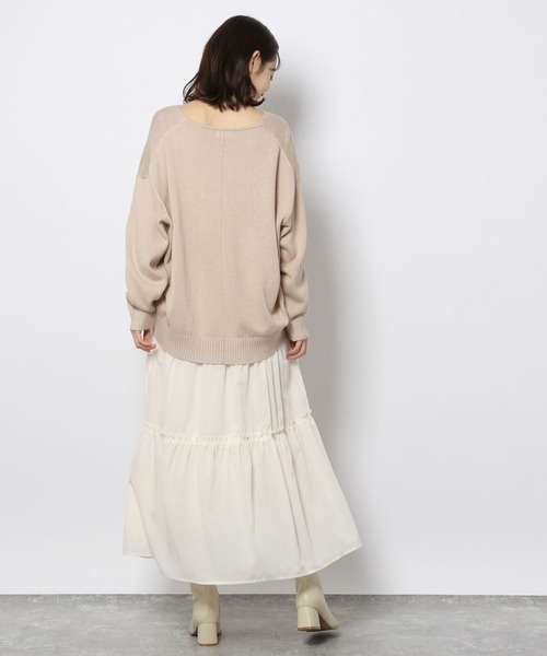 LAKOLE（ラコレ）の「ティアードマキシスカート / 263741（スカート・レディース・オフホワイト/ブラック/ラベンダー・SMALL/MEDIUM）」の8枚目の写真