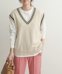 URBAN RESEARCH DOORS | Vネックニットベスト(ニット/セーター)
