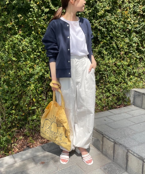 PUAL CE CIN（ピュアルセシン）の「裏起毛ショートブルゾン（ブルゾン・レディース・ブラック/ベージュ/ネイビー/オフホワイト/ピンク/グレイッシュベージュ・FREE）」の8枚目の写真