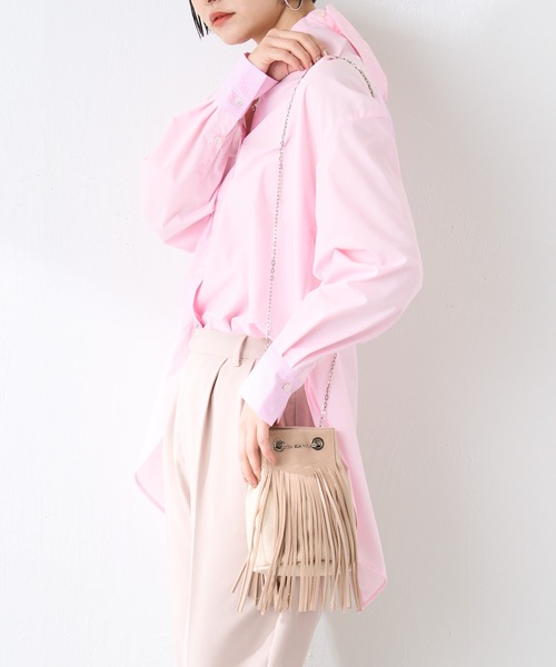 PAPILLONNER（パピヨネ）の「フリンジ2WAYショルダー/PAPILLONNER/パピヨネ（ショルダーバッグ・レディース・ベージュ/グレー・FREE）」の18枚目の写真