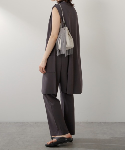 PAPILLONNER（パピヨネ）の「フリンジ2WAYショルダー/PAPILLONNER/パピヨネ（ショルダーバッグ・レディース・ベージュ/グレー・FREE）」の20枚目の写真