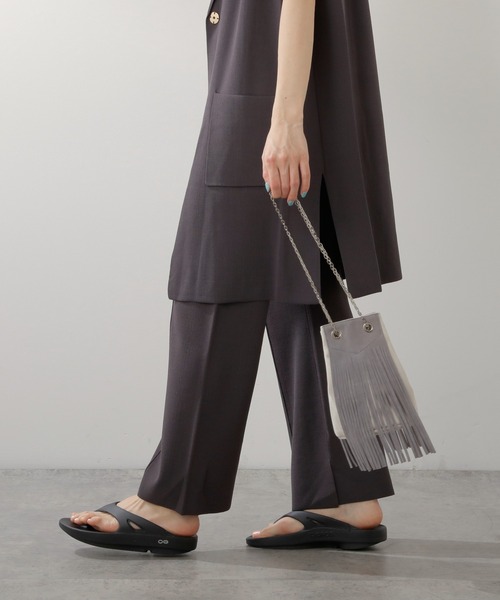 PAPILLONNER（パピヨネ）の「フリンジ2WAYショルダー/PAPILLONNER/パピヨネ（ショルダーバッグ・レディース・ベージュ/グレー・FREE）」の21枚目の写真