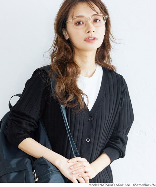 coca（coca）（コカ）の「ワイドリブショートカーディガン（カーディガン/ボレロ・レディース・アイボリー/グリーン/ピンク/ブラック・M/L）」の7枚目の写真