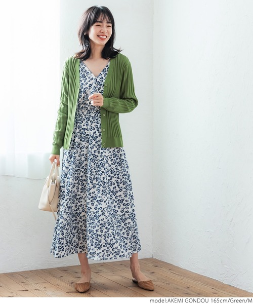 coca（coca）（コカ）の「ワイドリブショートカーディガン（カーディガン/ボレロ・レディース・アイボリー/グリーン/ピンク/ブラック・M/L）」の5枚目の写真