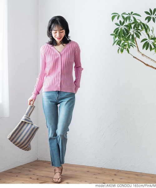 coca（coca）（コカ）の「ワイドリブショートカーディガン（カーディガン/ボレロ・レディース・アイボリー/グリーン/ピンク/ブラック・M/L）」の17枚目の写真