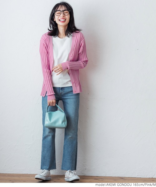 coca（coca）（コカ）の「ワイドリブショートカーディガン（カーディガン/ボレロ・レディース・アイボリー/グリーン/ピンク/ブラック・M/L）」の22枚目の写真