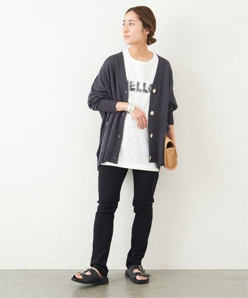 FRAMeWORK（フレームワーク）の「度詰め天竺HELLO Tシャツ◇（Tシャツ
