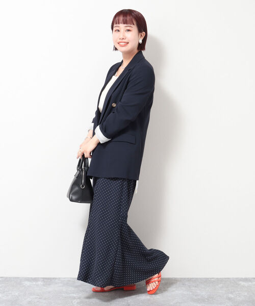 NOLLEY’S(ノーリーズ)の「ドットマーメイドスカート(スカート・レディース・ホワイト系その他5/ブルー系その他7・36/38)」の11枚目の写真