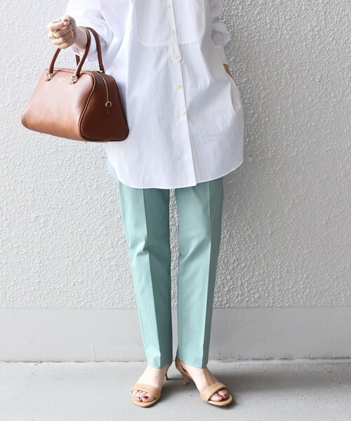 SHIPS（シップス）の「〈手洗い可能〉MANTECOストレッチパンツ（その他パンツ・レディース・ベージュ/ネイビー/ピンク/ライトグリーン/ベージュ系その他・38/40/36）」の20枚目の写真