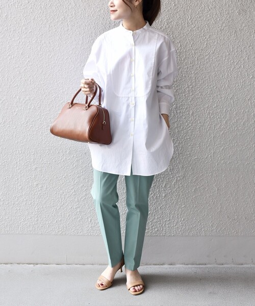 SHIPS（シップス）の「〈手洗い可能〉MANTECOストレッチパンツ（その他パンツ・レディース・ベージュ/ネイビー/ピンク/ライトグリーン/ベージュ系その他・38/40/36）」の19枚目の写真