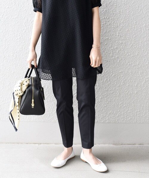 SHIPS（シップス）の「〈手洗い可能〉MANTECOストレッチパンツ（その他パンツ・レディース・ベージュ/ネイビー/ピンク/ライトグリーン/ベージュ系その他・38/40/36）」の12枚目の写真