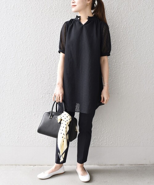 SHIPS（シップス）の「〈手洗い可能〉MANTECOストレッチパンツ（その他パンツ・レディース・ベージュ/ネイビー/ピンク/ライトグリーン/ベージュ系その他・38/40/36）」の7枚目の写真