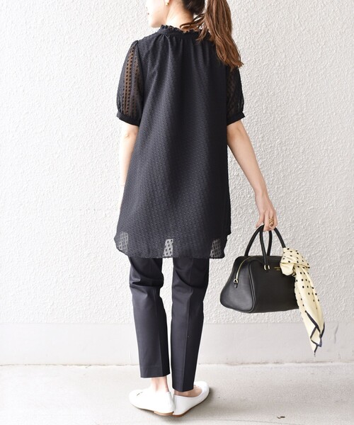 SHIPS（シップス）の「〈手洗い可能〉MANTECOストレッチパンツ（その他パンツ・レディース・ベージュ/ネイビー/ピンク/ライトグリーン/ベージュ系その他・38/40/36）」の6枚目の写真