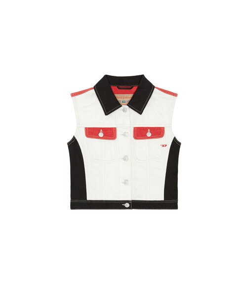 DIESEL(ディーゼル)の「レディース ノースリーブ ジャケット デニム ベスト(ベスト・レディース・ホワイト系その他・SMALL/MEDIUM/X-SMALL)」の12枚目の写真