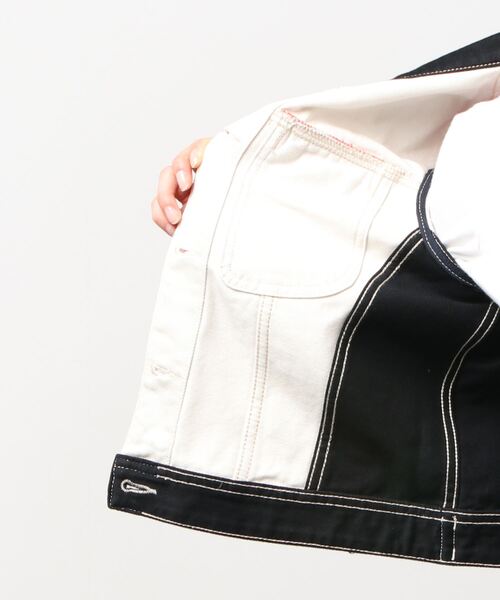 DIESEL(ディーゼル)の「レディース ノースリーブ ジャケット デニム ベスト(ベスト・レディース・ホワイト系その他・SMALL/MEDIUM/X-SMALL)」の2枚目の写真