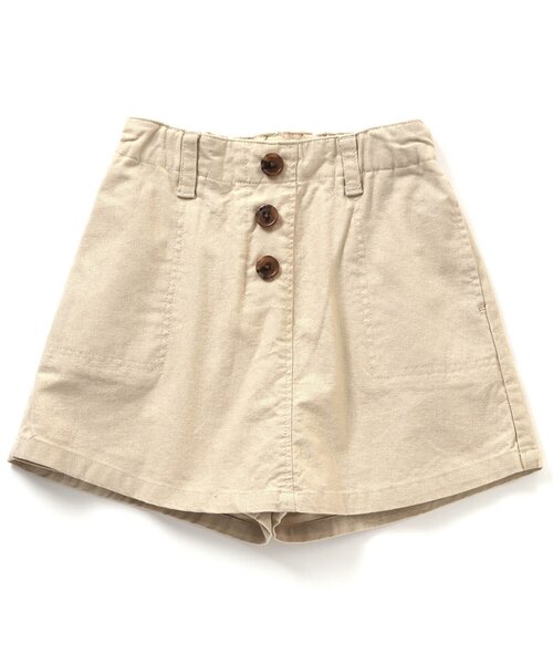 Seraph（セラフ）の「台形スカートパンツ ショート丈（その他パンツ・キッズ・ベージュ/ピンク/ミント・90/100/110/120/80/130/140）」の2枚目の写真