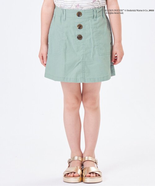 Seraph（セラフ）の「台形スカートパンツ ショート丈（その他パンツ・キッズ・ベージュ/ピンク/ミント・90/100/110/120/80/130/140）」の3枚目の写真