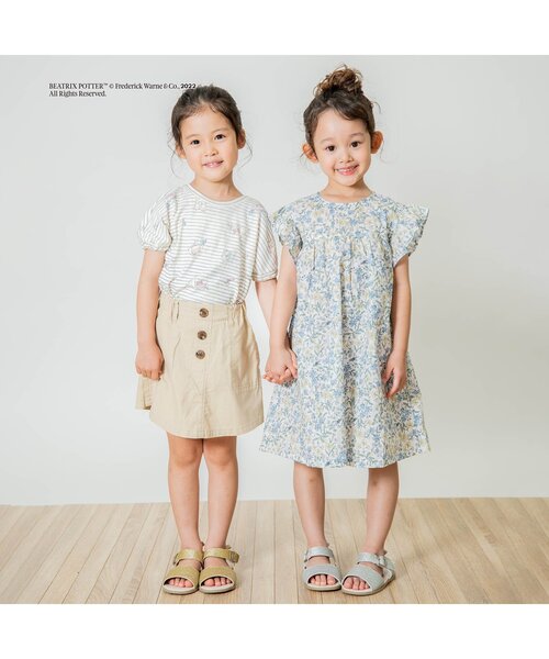 Seraph（セラフ）の「台形スカートパンツ ショート丈（その他パンツ・キッズ・ベージュ/ピンク/ミント・90/100/110/120/80/130/140）」の15枚目の写真