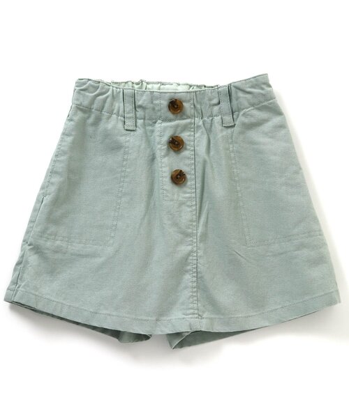 Seraph（セラフ）の「台形スカートパンツ ショート丈（その他パンツ・キッズ・ベージュ/ピンク/ミント・90/100/110/120/80/130/140）」の4枚目の写真
