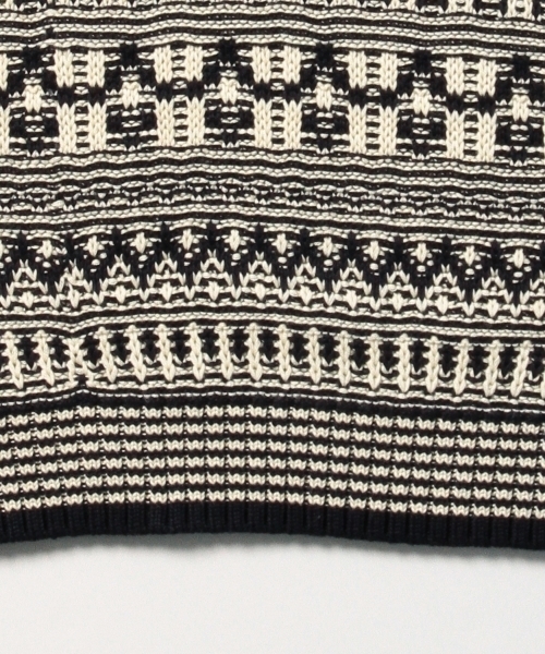 WARREN SCOTT（ワレーンスコット）の「WARREN SCOTT×BEAMS / 別注 ジャカード クルーネック ニット（ニット/セーター・メンズ・ネイビー/ベージュ・LARGE/SMALL/MEDIUM）」の11枚目の写真