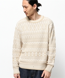 WARREN SCOTT | WARREN SCOTT×BEAMS / 別注 ジャカード クルーネック ニット(ニット/セーター)