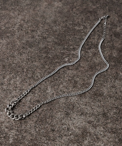 Adoon plain(アドーンプレーン)の「【Adoon plain】チェーンネックレス(ネックレス・メンズ・シルバー・FREE)」の2枚目の写真
