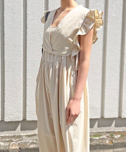 Jewelobe(ジュエローブ)の「カシュクールベストセットアップワンピース(ワンピース・レディース・ブラック/ベージュ/ブラウン/イエロー・FREE)」の12枚目の写真