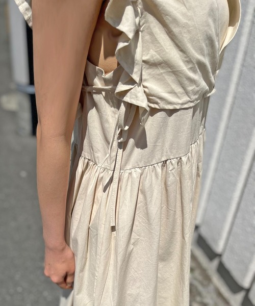 Jewelobe(ジュエローブ)の「カシュクールベストセットアップワンピース(ワンピース・レディース・ブラック/ベージュ/ブラウン/イエロー・FREE)」の11枚目の写真