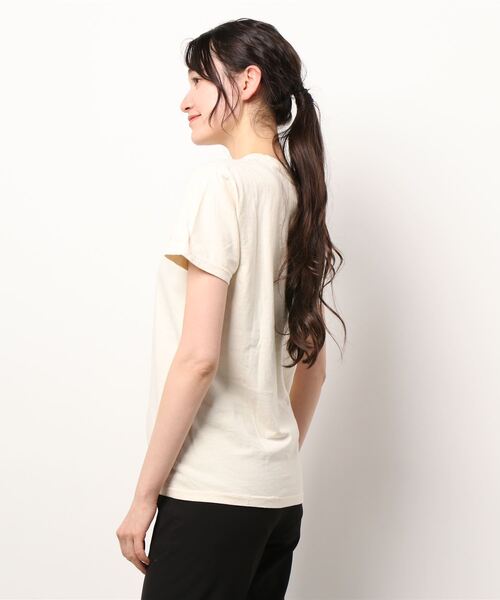 MIXXDAVID（ミックスディビッド）の「ガーメントダイ猫Tシャツ（Tシャツ/カットソー・レディース・アイボリー・S/M）」の2枚目の写真