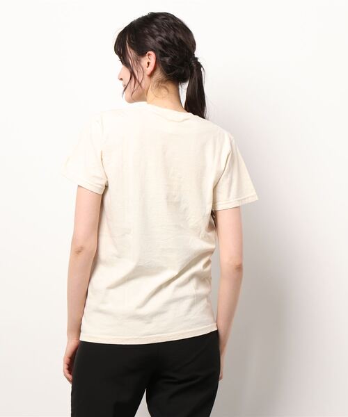 MIXXDAVID（ミックスディビッド）の「ガーメントダイ猫Tシャツ（Tシャツ/カットソー・レディース・アイボリー・S/M）」の3枚目の写真