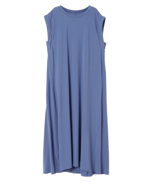 Settimissimo（セッティミッシモ）の「バックスリットカットロングワンピース（ワンピース・レディース・ブラック/ベージュ/ブルー・M）」の4枚目の写真