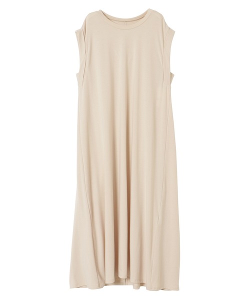 Settimissimo（セッティミッシモ）の「バックスリットカットロングワンピース（ワンピース・レディース・ブラック/ベージュ/ブルー・M）」の5枚目の写真