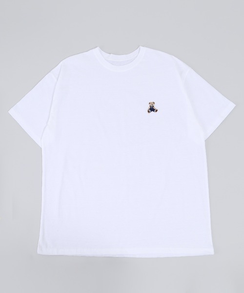 WC(ダブル シー)の「クマ刺繍ビッグT(Tシャツ/カットソー・レディース・ホワイト/ブラック・FREE)」の7枚目の写真