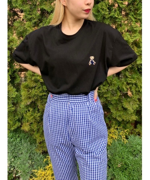 WC(ダブル シー)の「クマ刺繍ビッグT(Tシャツ/カットソー・レディース・ホワイト/ブラック・FREE)」の15枚目の写真