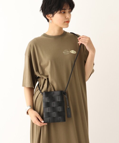 OPAQUE.CLIP（オペークドットクリップ）の「◆メッシュ編み携帯ショルダーバッグ（ショルダーバッグ・レディース・ブラック/オフホワイト/ブラウン系その他/ダークネイビー・00）」の3枚目の写真