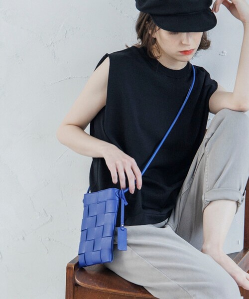 OPAQUE.CLIP（オペークドットクリップ）の「◆メッシュ編み携帯ショルダーバッグ（ショルダーバッグ・レディース・ブラック/オフホワイト/ブラウン系その他/ダークネイビー・00）」の9枚目の写真