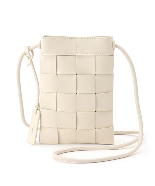 OPAQUE.CLIP（オペークドットクリップ）の「◆メッシュ編み携帯ショルダーバッグ（ショルダーバッグ・レディース・ブラック/オフホワイト/ブラウン系その他/ダークネイビー・00）」の6枚目の写真